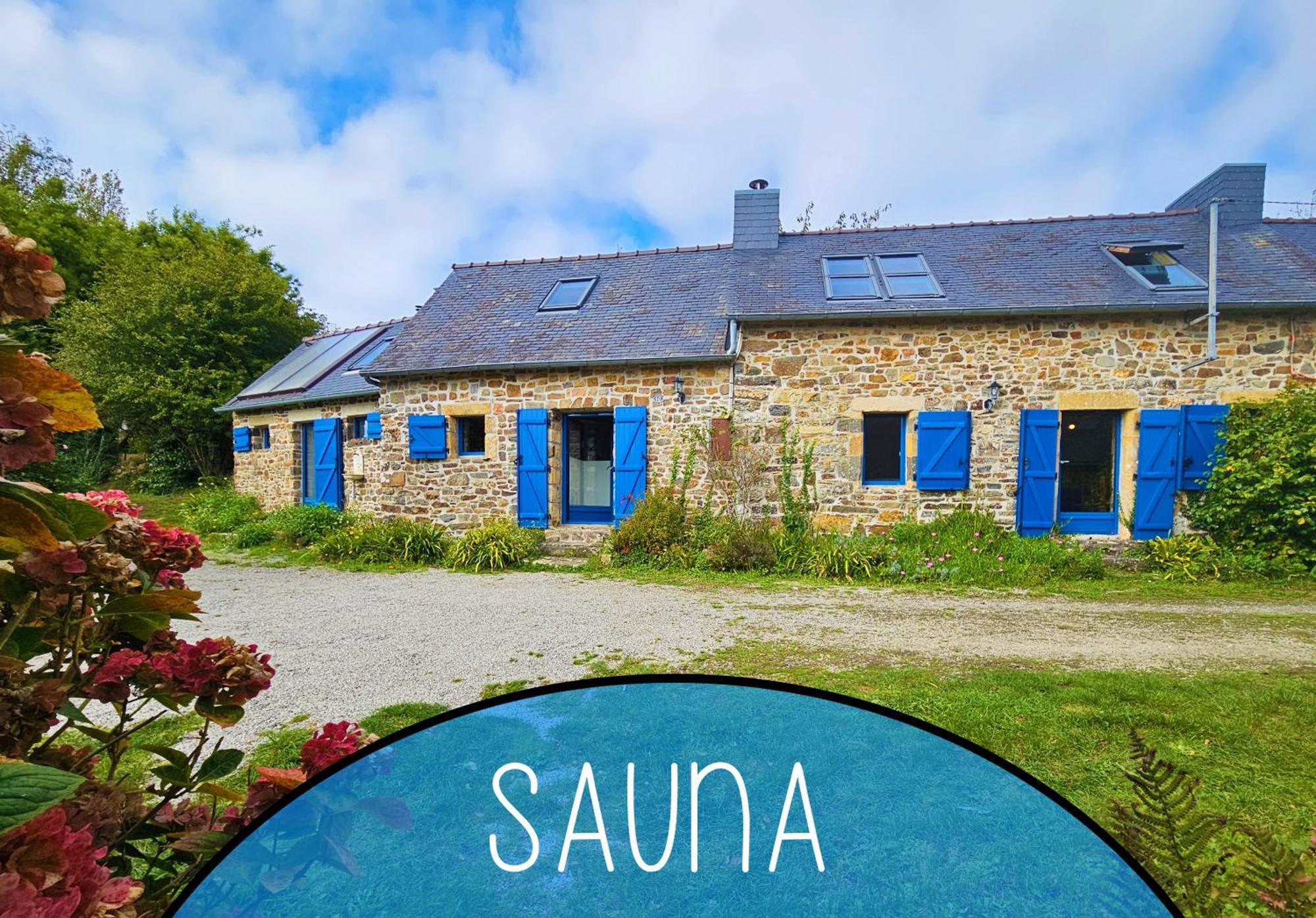 Ti Vaen I Maison Traditionnelle Bretonne & Sauna Lanveoc Exterior photo